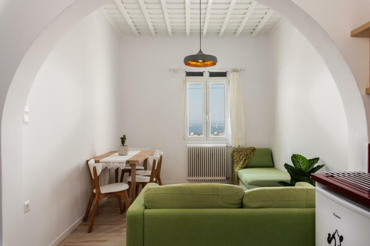Gazia Sea View House - Mykonos Town Lägenhet Exteriör bild