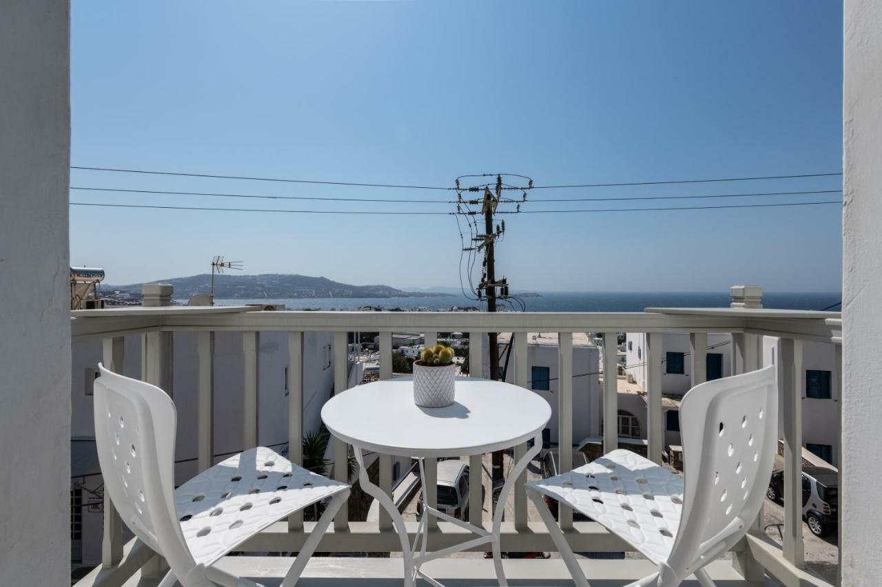 Gazia Sea View House - Mykonos Town Lägenhet Exteriör bild