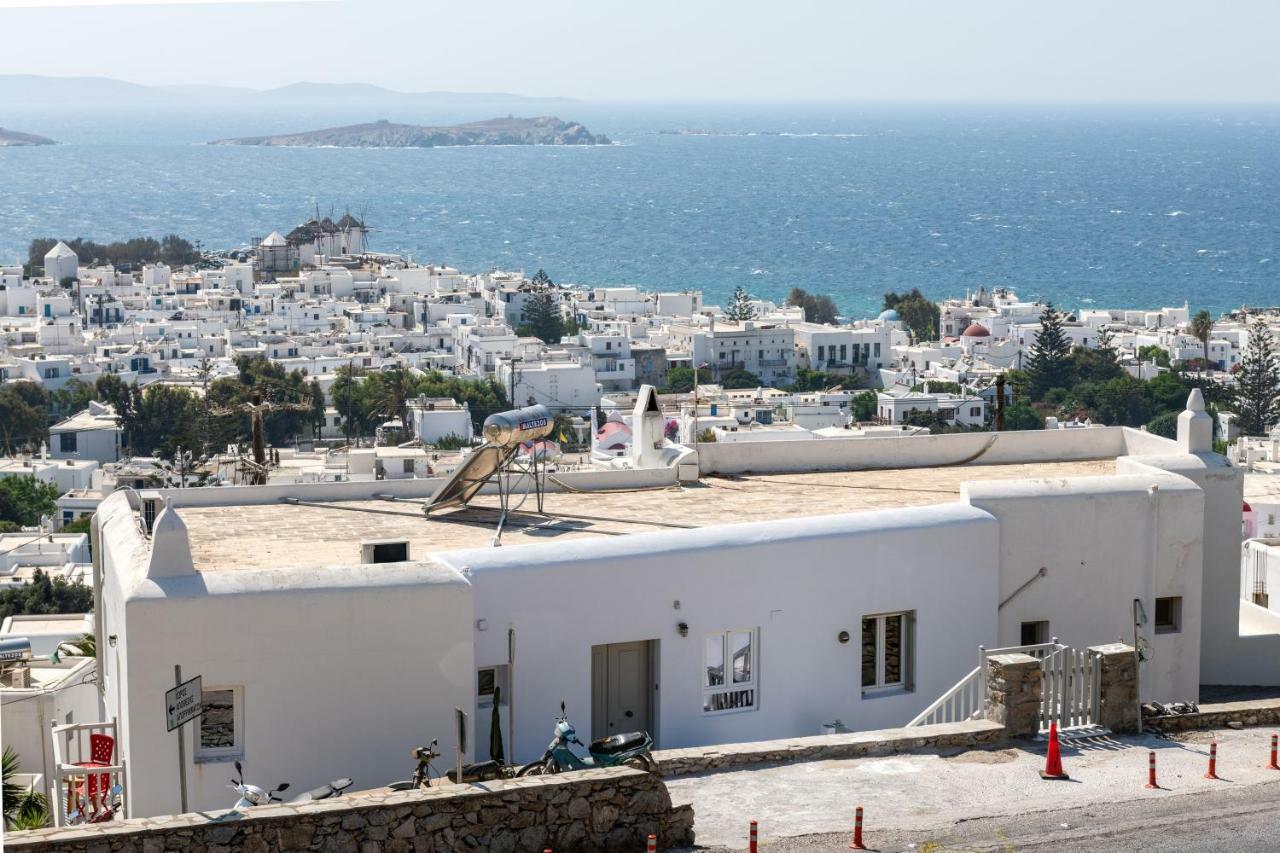 Gazia Sea View House - Mykonos Town Lägenhet Exteriör bild